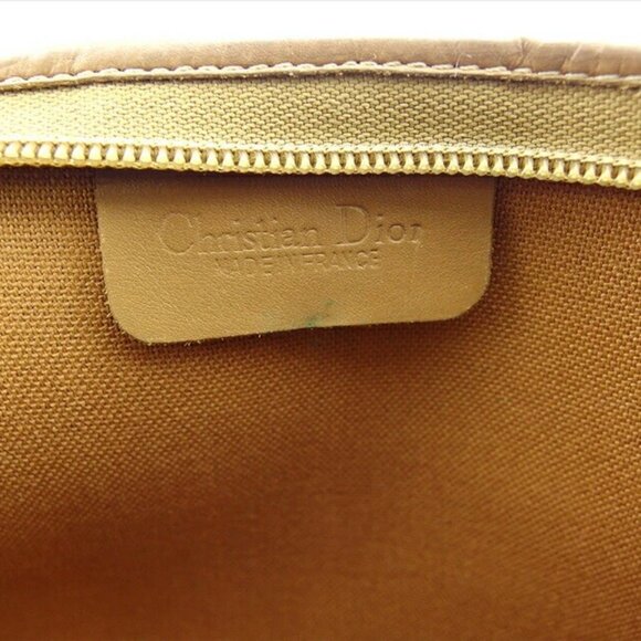 DIOR Clutch Bag Honeycomb PVC x Leather Authentic USED - Picture 8 of 8